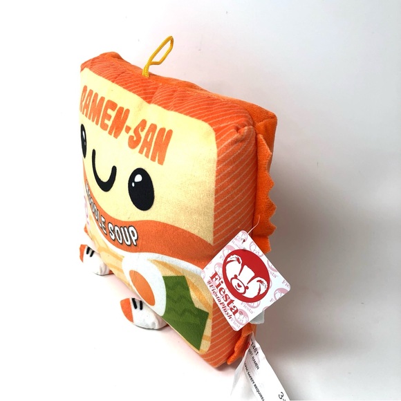 RamenSan - Ramen Noodles Plush Pillow Orange - Picture 3 of 4